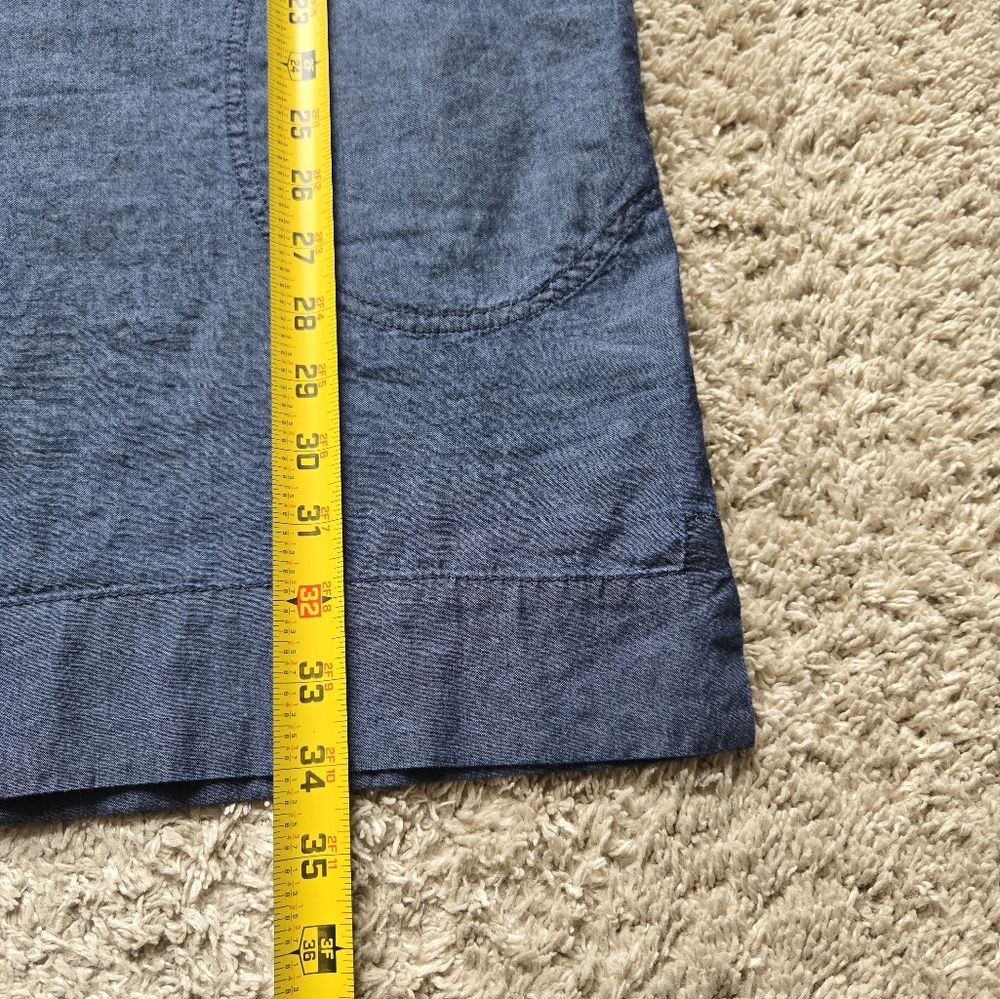 Atm Blue Chambray Mini Dress Basic Minimalist Sho… - image 8